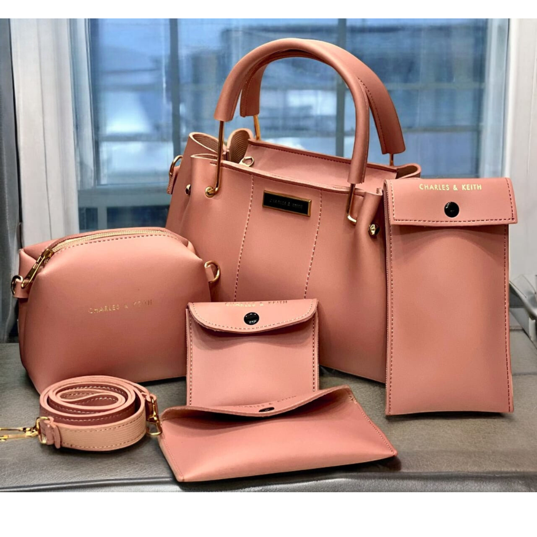 Charles and Keith 5-Piece Handbag Set