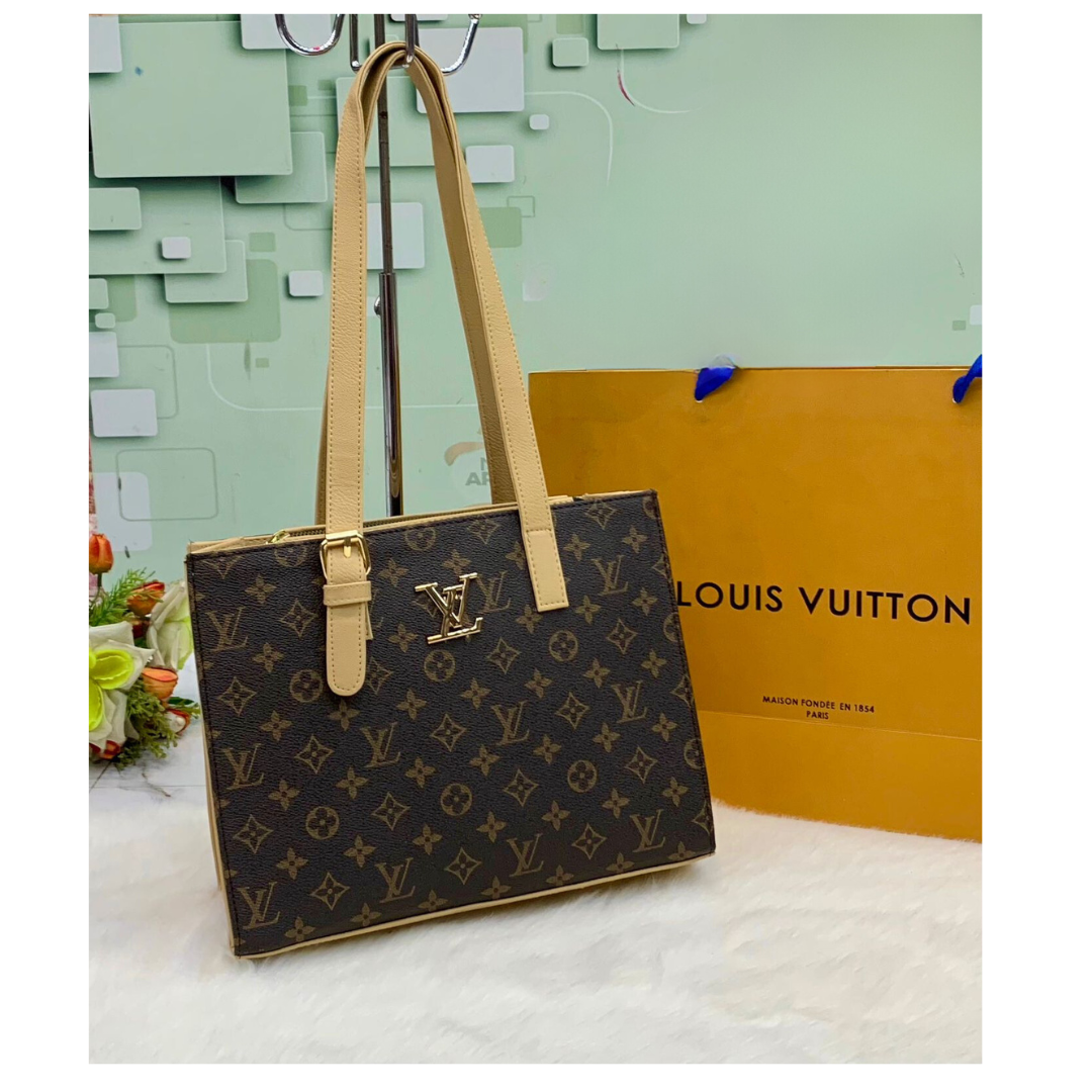 Premium Louis Vuitton Tote Bag in Soft PU Leather