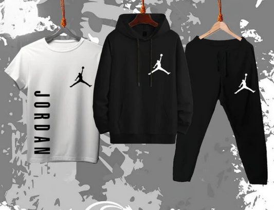 Jordan Hoodie Set – Black & Navy Blue