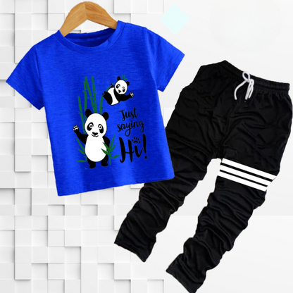 Hunz Kids Printed Tracksuit Set