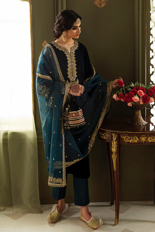 Royal Blue Party Wear Velvet Elegance