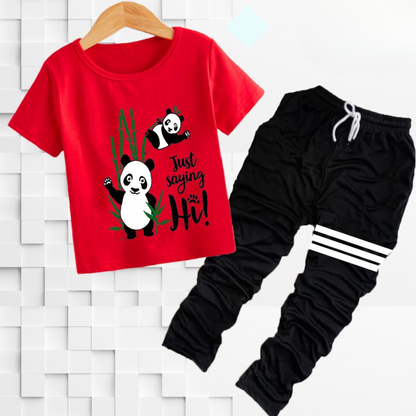 Hunz Kids Printed Tracksuit Set