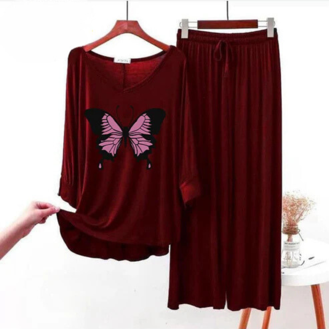 Glamorous Butterfly Night Suit