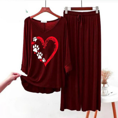 Heart Love Night Suit