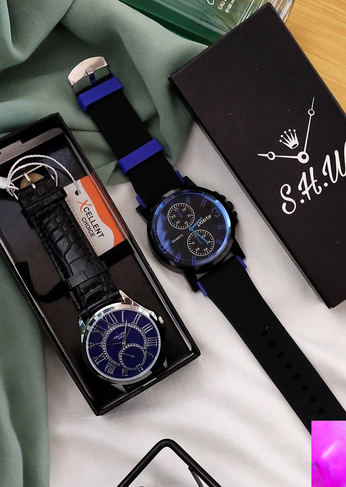 Elegant Men's Watch Set for Casual and Formal Wear