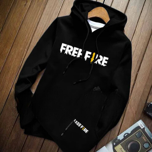 Free Fire Fleece Tracksuit Set – Hoodie and Trouser