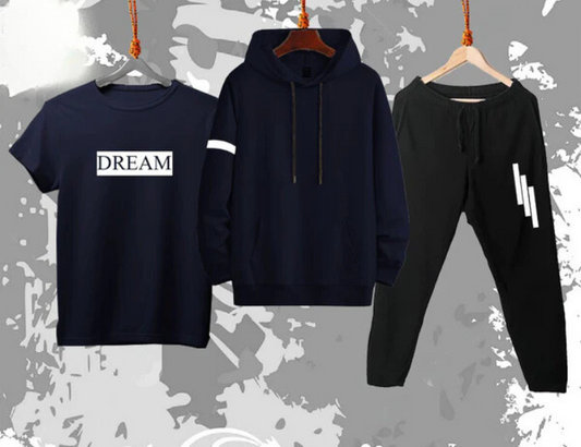 Dream Hoodie Set – Black & Navy Blue