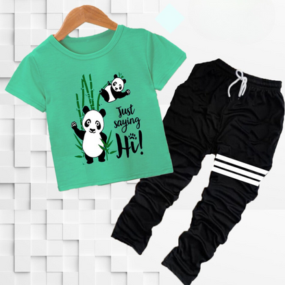 Hunz Kids Printed Tracksuit Set