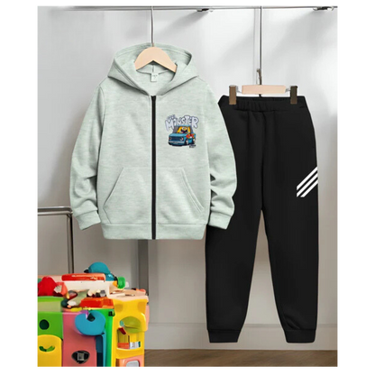 Kids Zipper Hoodie Set