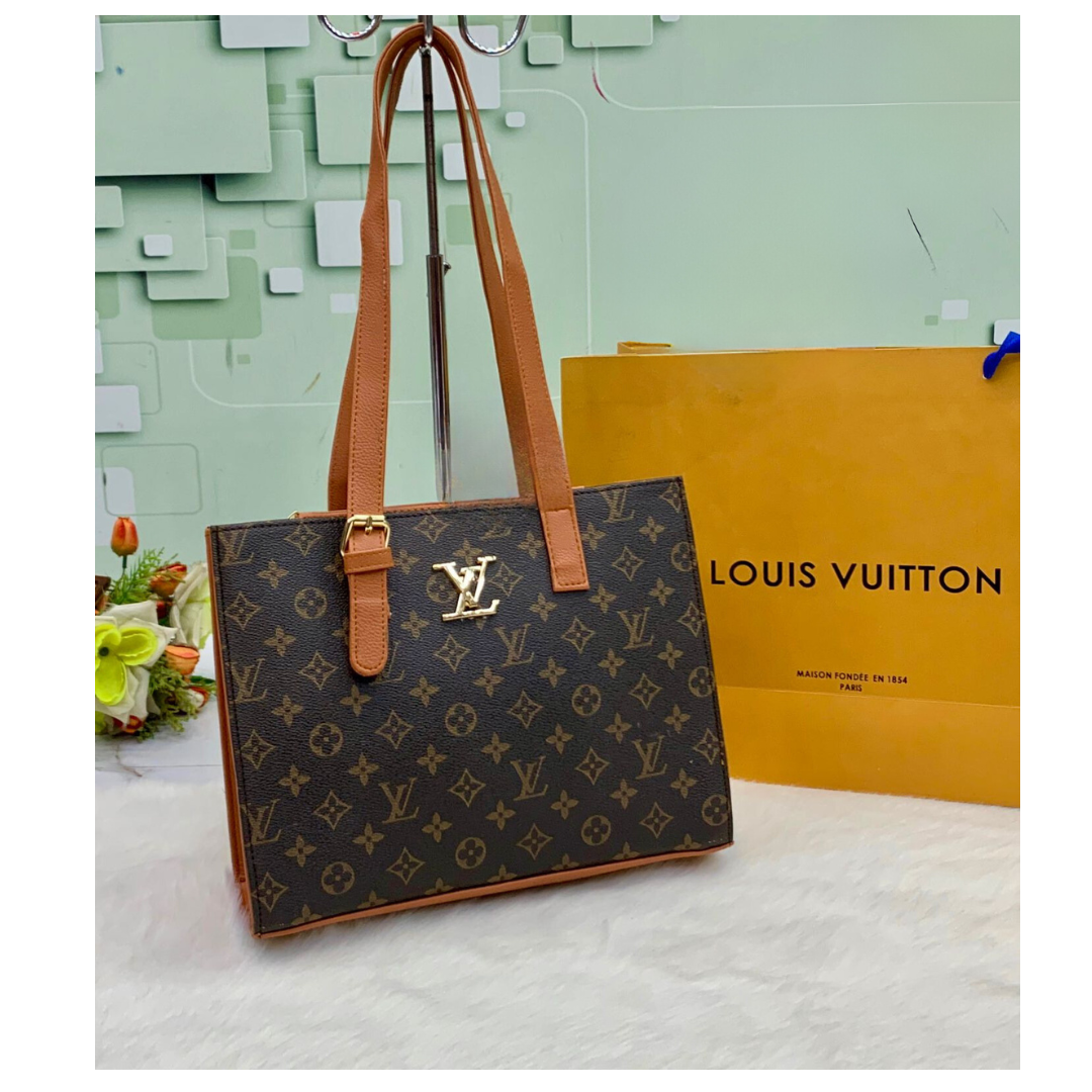 Premium Louis Vuitton Tote Bag in Soft PU Leather