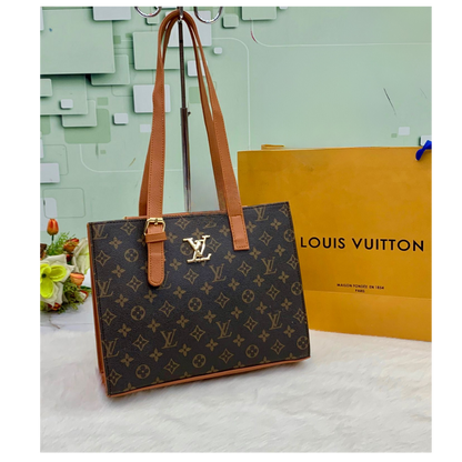 Premium Louis Vuitton Tote Bag in Soft PU Leather