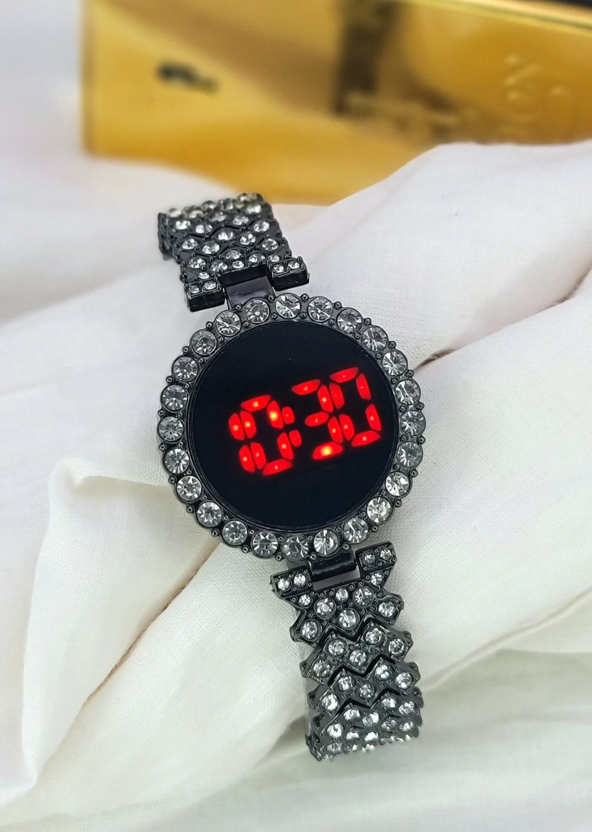 LED Touch Watch with Red Display