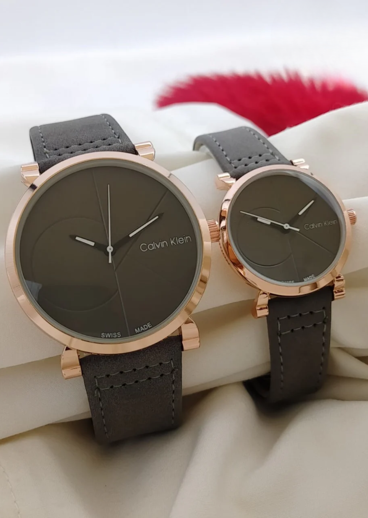 Calvin Klein Couple's Watch Set.