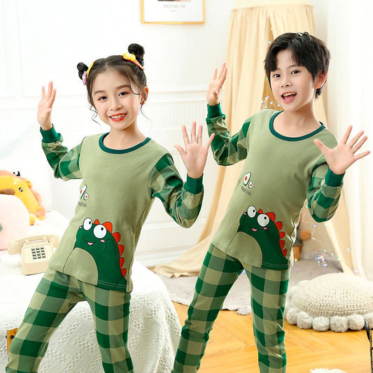 Green Kids Summer Night Suit