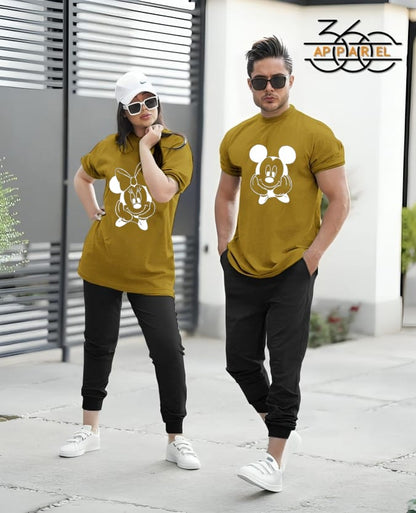 Couple's Summer Cotton T-Shirt and Trouser Tracksuit