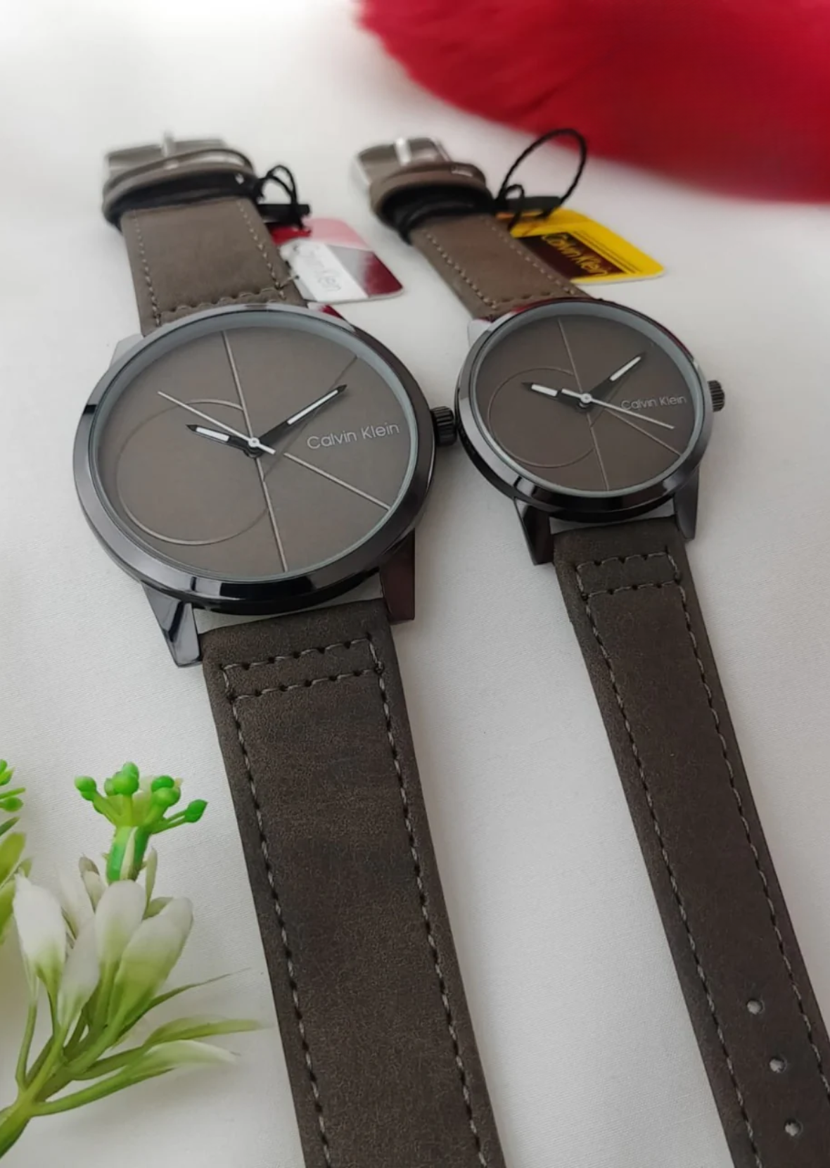 Calvin Klein Couple's Watch Set.