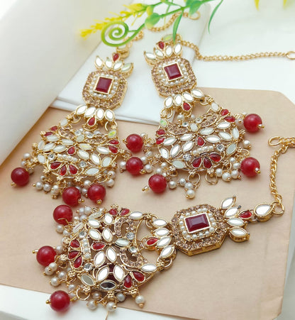 Elegant Multi-Color Traditional Jhumka Earrings Set