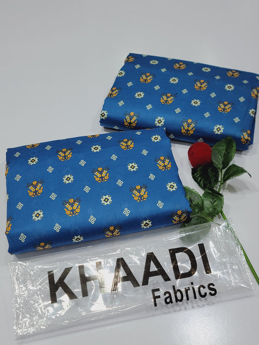 Stunning Blue Khaadi Lawn Collection 2-Piece Airjet Digital Printed Separates