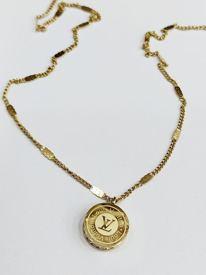 Vintage-Inspired Louis Vuitton Locket Necklace