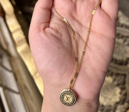 Vintage-Inspired Louis Vuitton Locket Necklace