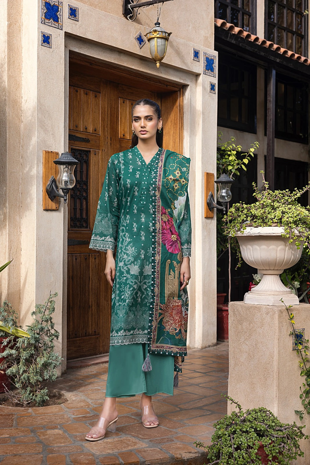 Lakhany Unstitched Lawn Collection – 3 Piece Set