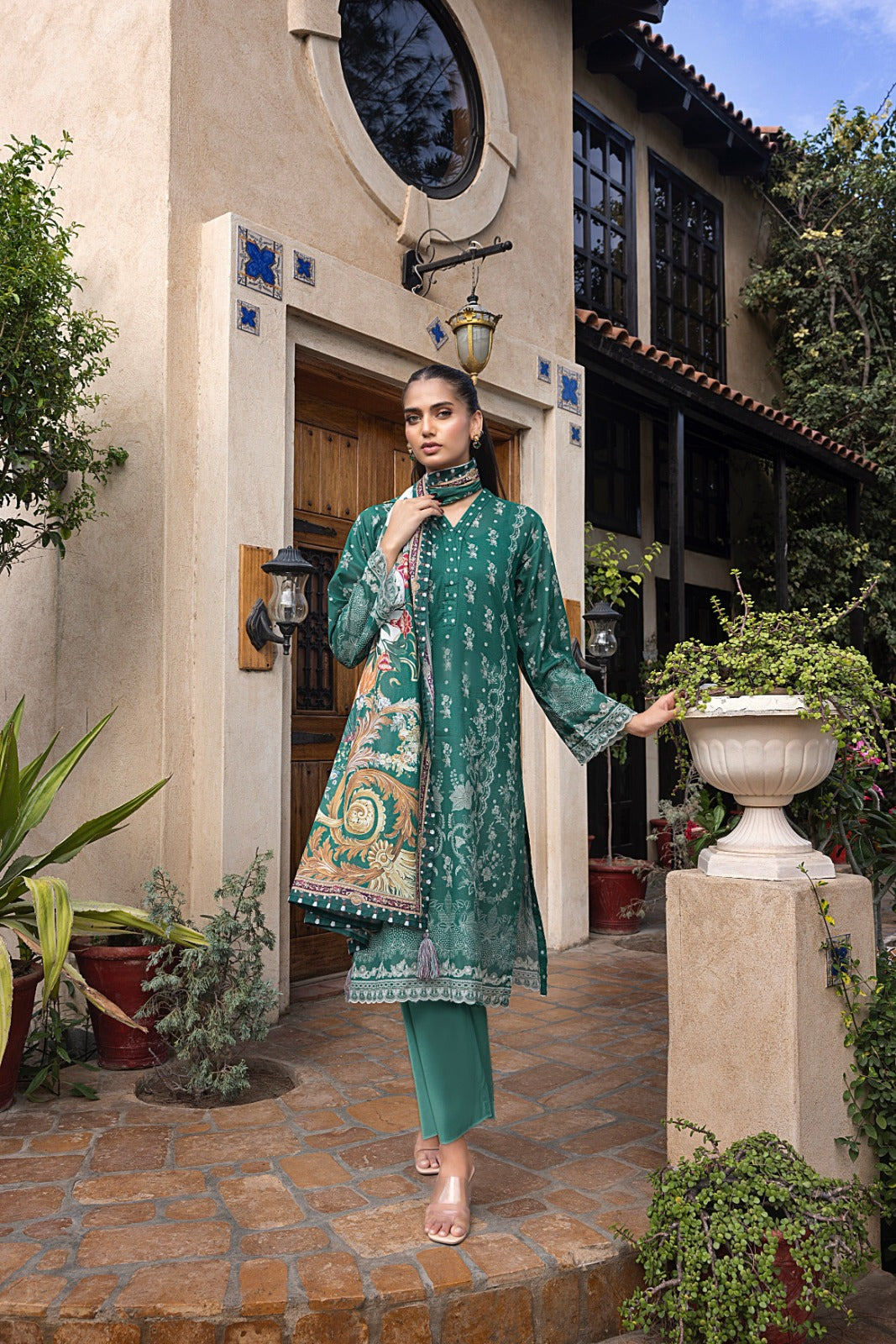 Lakhany Unstitched Lawn Collection – 3 Piece Set