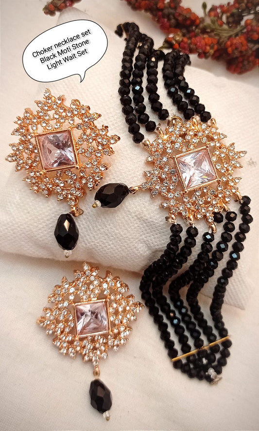 Traditional Indian Necklace Sets with Crystal Accents