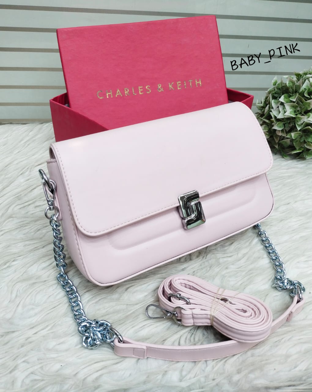 Chic Charles & Keith Designer Crossbody Bag