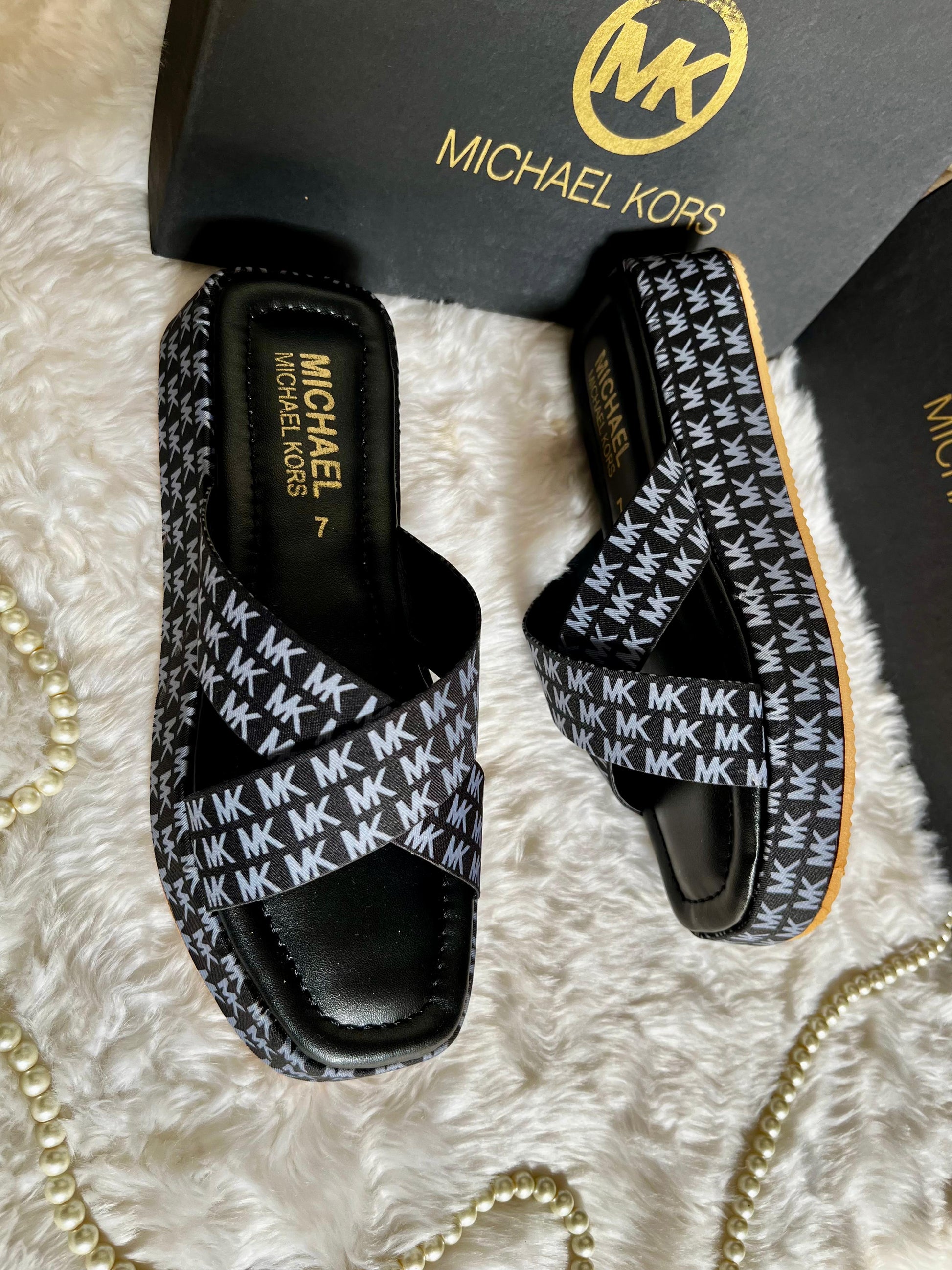 Michael Kors Cross Slip-On Wedges