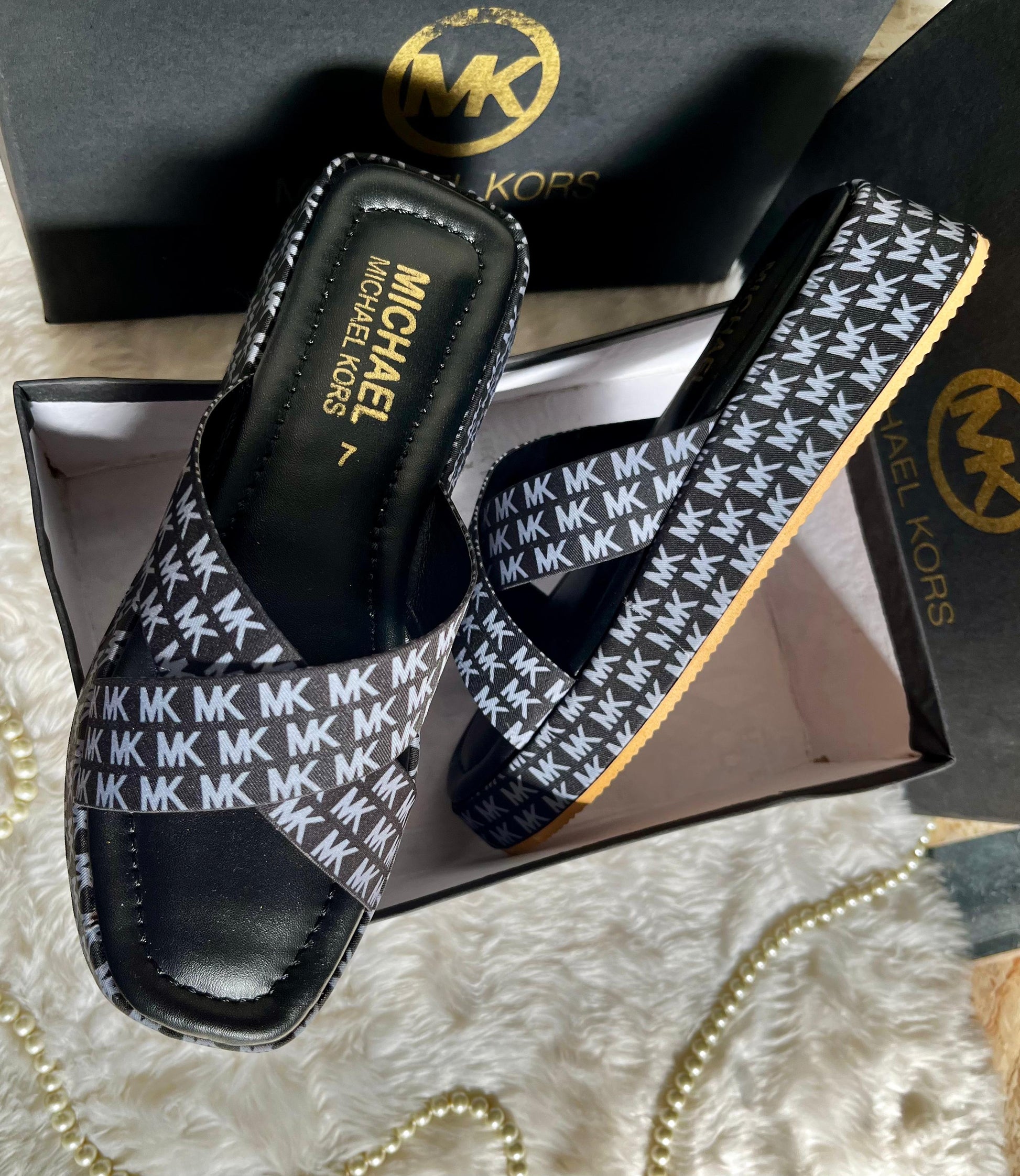 Michael Kors Cross Slip-On Wedges