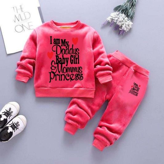 Mommy's Princes Printed Sweat Style Winter 2-Piece