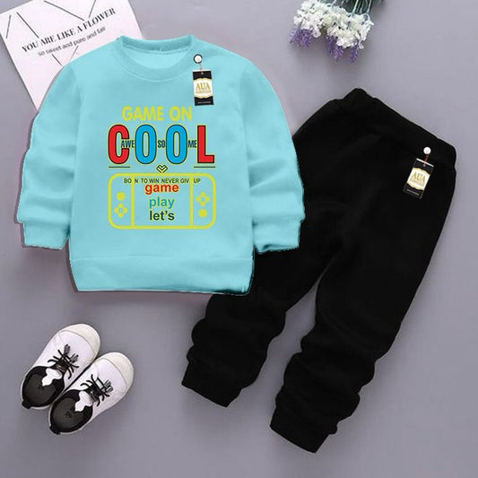 Aua Garment Cozy Fleece Kids Tracksuit - Sweatshirt & Trouser