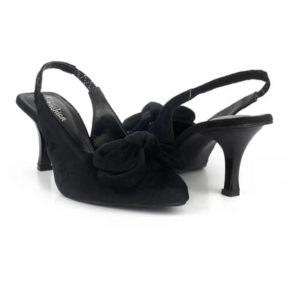 ZARA Black Tai Knot Heel