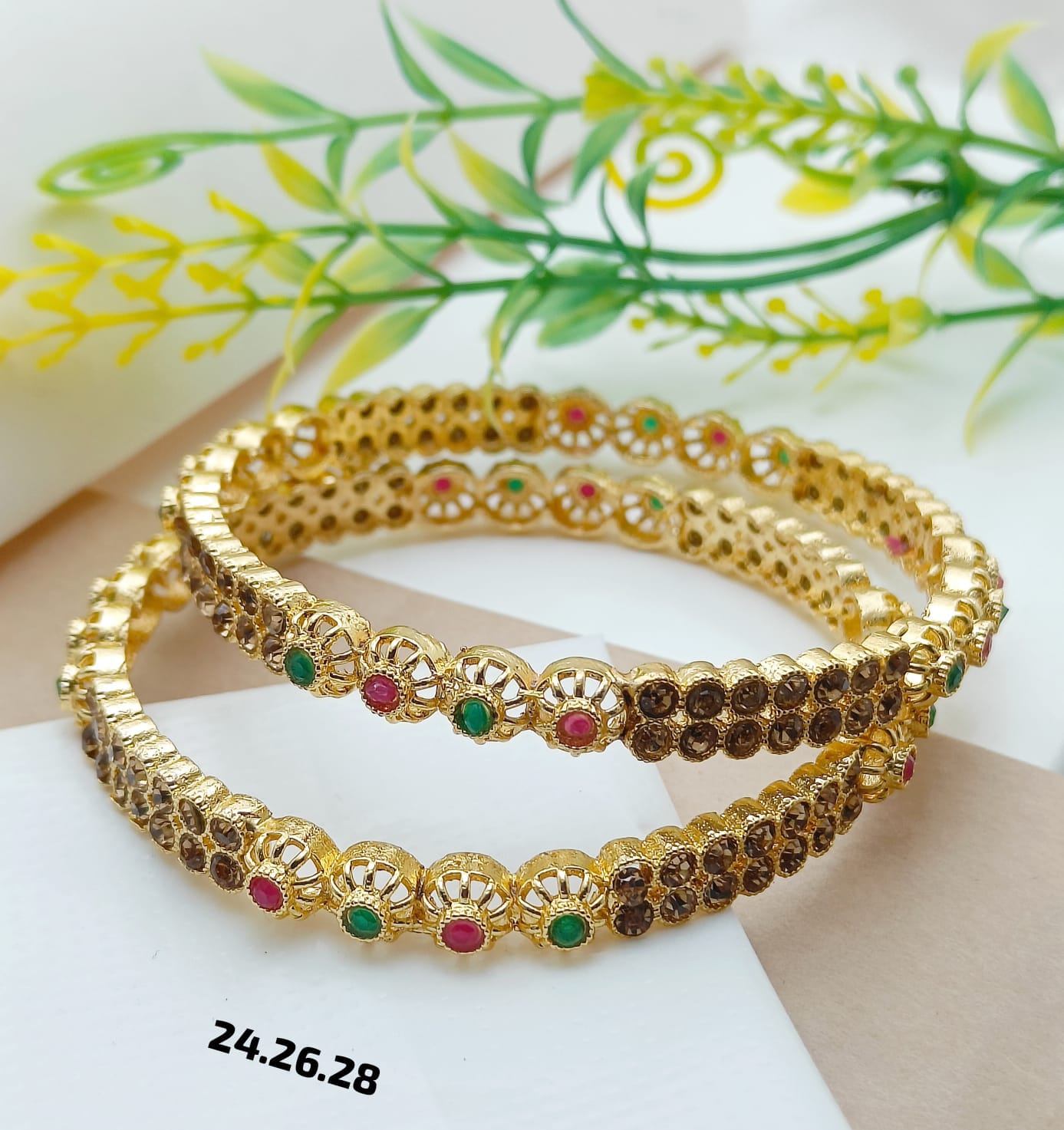 Zarcon Indian Kary Bangle Set – 2 Pieces